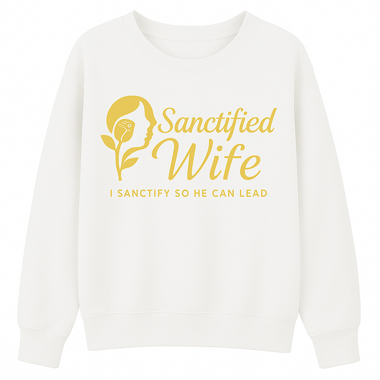 Sanctified So That He Can Lead -Gold Logo T-Shirt